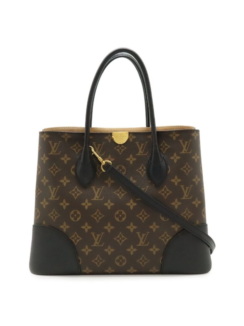 Louis Vuitton Monogram Flandrine 2-Way Shoulder Bag Leather Noir Black